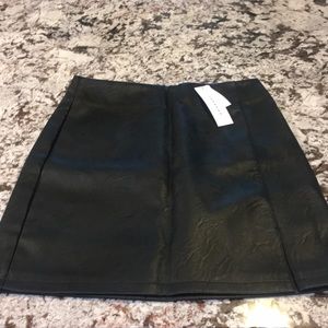 TOPSHOP Faux Leather Skirt